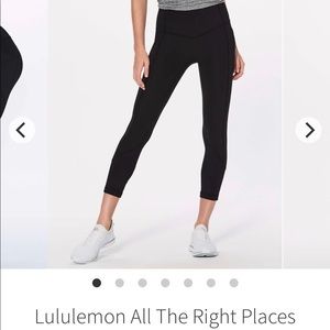 Lululemon All The Right Places II Crop 23”